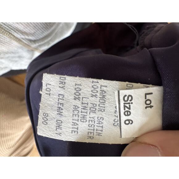 VTG Bill Levkoff Whimsigoth 2 Piece Set Skirt Cropped Top Navy Vamp Fairy Sz 6 - Picture 12 of 14